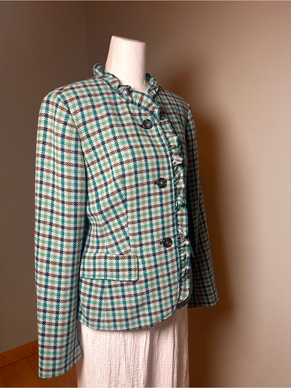 Talbots Collection Size 8 Wool
Plaid Blazer - Picture 8 of 13